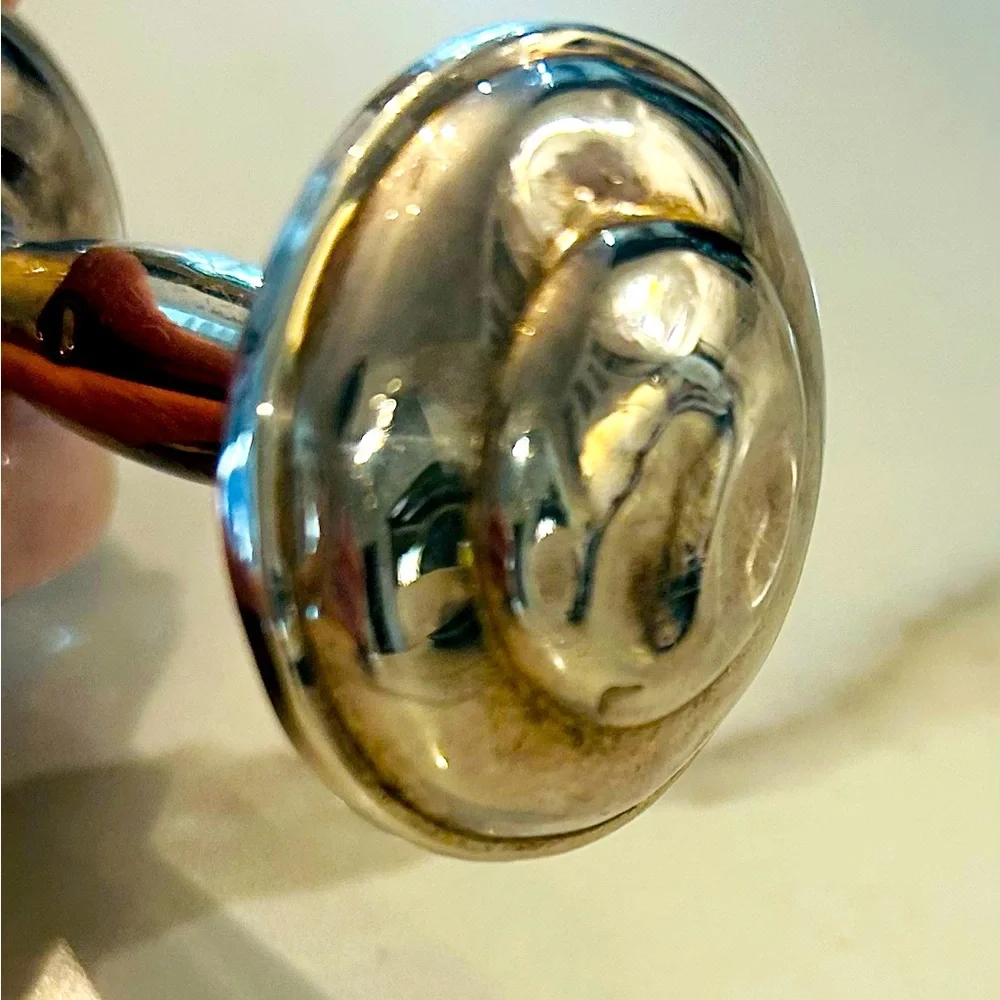 Silver Dumbbell Rattle - Picture 3 of 8